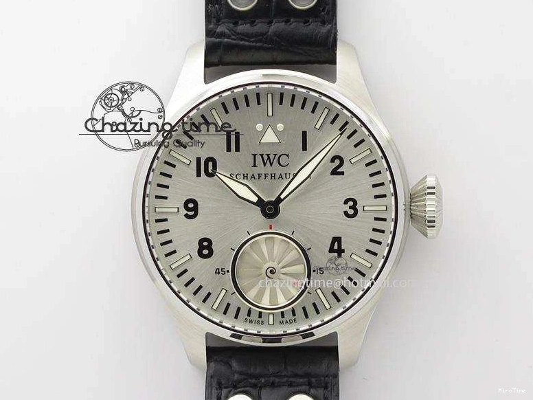 MIROTIME 0524 Big Pilot “Markus Buhler” IW5003 Turbine V6F Best Edition Silver Dial On Leather Strap A Reliable 7315